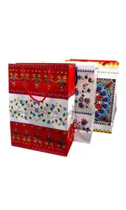 Torba ozdobna T-5  Polmak Kwiaty/Kraft