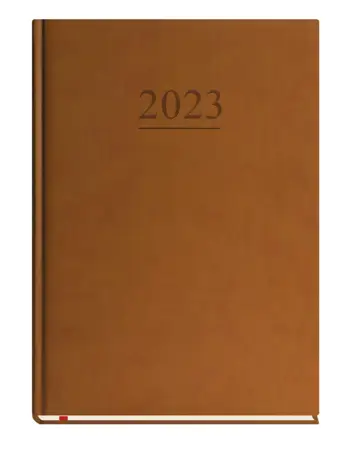 Kalendarz Terminarz KLASYCZNY B5T-221V Kalendarz terminarz B5 klasyczny brązowy skóropodobna oprawa Vivella 2023