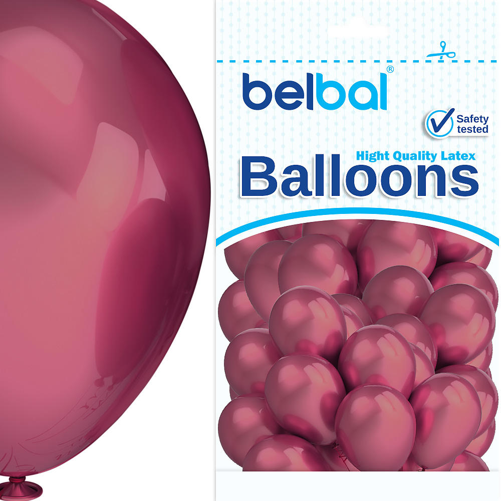 Balon Metallic 9` 100 szt CIEMNO RÓŻOWE Balony Metallic 9 cali 100 szt w kolorze ciemno różowym marki Belbal