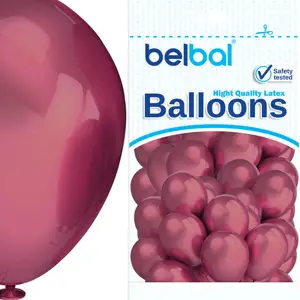 Balon Metallic 9`  100 szt CIEMNO RÓŻOWE