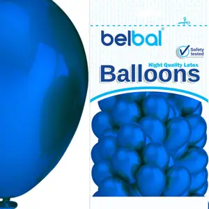 Balon Metallic 9`  100 szt GRANATOWE