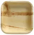 Talerz kwadratowy z liścia palmowego PURE 18x18 cm, biodegradowalny, opakowanie 25 sztuk