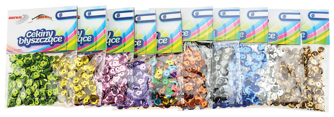 Cekiny MIX 6mm - 10g SERCAB100-B240*6 Ozdobne cekiny o średnicy 6 mm w kształcie serca to idealny dodatek do ozdabiania kartek, albumów, przedmiotów wykonanych ze styropianu, tkanin oraz wielu innych projektów kreatywnych.