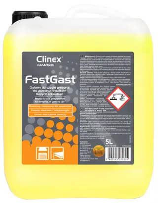CLINEX Fast Gast 5L Do tłustych zabrudzeń w kuchni