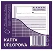 DR KU Karta Urlopowa507-6 Druki akcydensowe przeznaczone do wypełniania, wykorzystywane w czynnościach urzędowych, handlowych. Niezbędne w funkcjonowaniu firm, urzędów i innych jednostek zgodnie z obowiązującymi normami prawnymi.