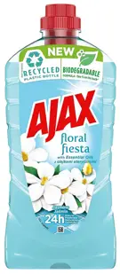 Płyn AJAX to uniwersalny środek czyszczący, który możesz bezpiecznie stosować do każdej powierzchni. Na trudne zabrudzenia można użyć płynu bezpośrednio z butelki, a do mycia podłogi wydajnie rozcieńczyć. Niewidoczna warstwa ochronna zapobiega przed os...