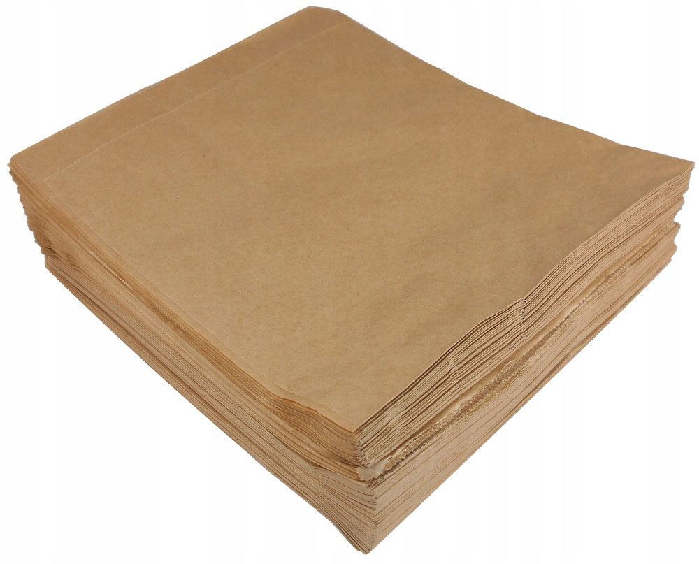 Papierowe opakowania do kebaba i hamburgera brązowe foliowane 200 szt. 16x15 cm
