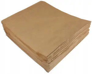 Opakowanie do Kebab/Ham. papie+PE 200szt PAPIER BRĄZOWY FOLIOWANY 16x15