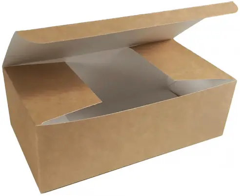 Pudełko papier. Burger zamykane 100szt 15/15/12 cm tektura falista