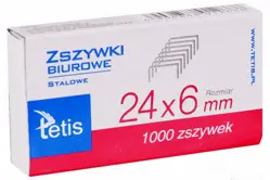 Zszywki biurowe 24/6 standardTetis GZ101-A