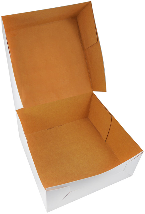 Jednoczęściowe pudełko cukiernicze do pakowania ciast. Wykonane z gładkiego kartonu białego na zewnątrz, a brązowego (kraftowego) wewnątrz pudełka.

     *Wymiary: 22x22x11 cm
     *Bez okna
     *Opakowanie zapewnia bezpieczny transport wypieków
...