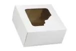 Karton na tort 28/28/13 jednoczęśc. 1szt BIAŁY / OKNO