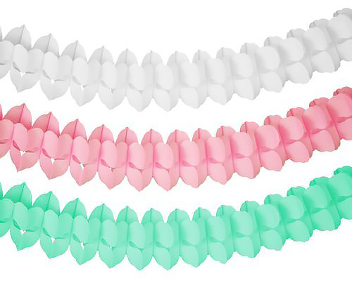 Filc dekoracyjny Happy Color 20x30 cm grubości 1,5 mm w kolorach białym, różowym i miętowym, 10 arkuszy
