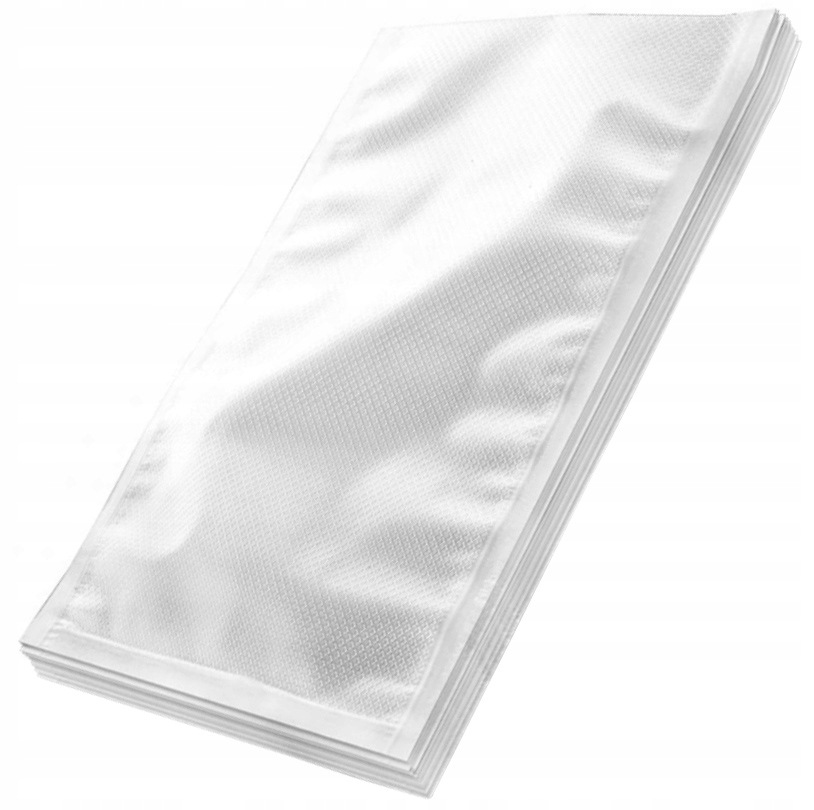 Worki do zamrażarki próżniowe 20x40cm moletowane 50 sztuk białe