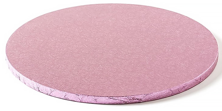 Podkładka pod tort okrągła fi-30cm, różowe złoto, sztywna, do dekoracji i piętrzenia tortów.