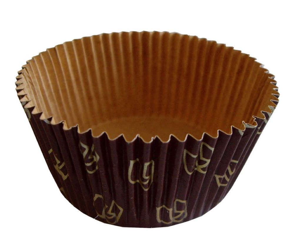 Papilotka Kraft brąz 60x35 mm do pieczenia, okrągła, dwuwarstwowa