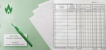 DR Pocztowa książka nadawcza 2/3 A4Kn-10/s