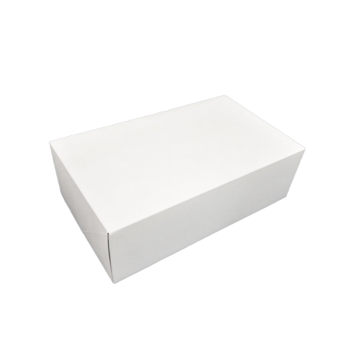 Karton na tort 31x22x8 cm jednoczęściowy biały bez okna