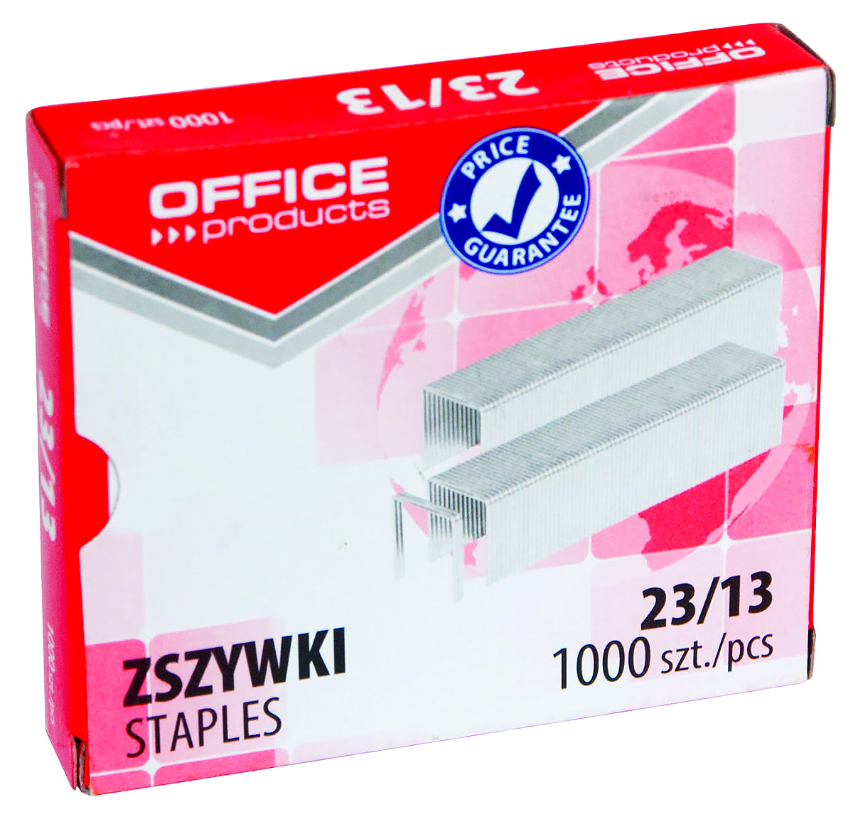 Zszywki biurowe 23/13 100 kartPBS A-1000 *wyprodukowane ze stali wysokiej jakości
*charakteryzują się wysoką twardością
*galwanizowane cynkiem 12g/m2
*zdolność zszywania: do 100 kartek (80g/m2)
*rozmiar: 23/13
*1000 sztuk w j.s.