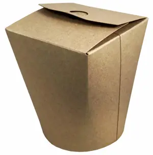 Pudełko papier. FOOD BOX  750 ml  50szt Asia box KRAFT