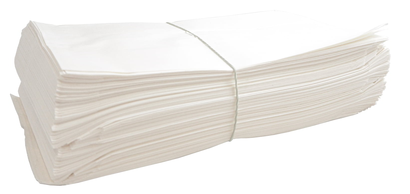 Torba papierowa fałdowa biała 27x15x9cm, opakowanie 250 sztuk