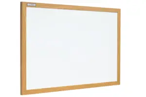 Tablica suchościeralna niemagnetyczna 40x60 cm w drewnianej ramie naturalnej