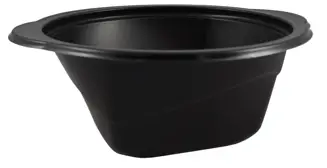 Pojemnik obiadowy do ZGRZEWU Miska 500ml CZARNY z uszami 50szt REUSE