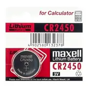 Bateria Maxell CR2450 litowa 3V okrągła do kalkulatora