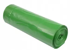 Worki na śmieci LD 60L zielone 20 sztuk na rolce z folii LDPE