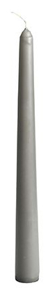 Świeca stożkowa kolor fi 2,2 / 25cm 1szt SZARA Świeca stożkowa szara 25 cm, 1 sztuka