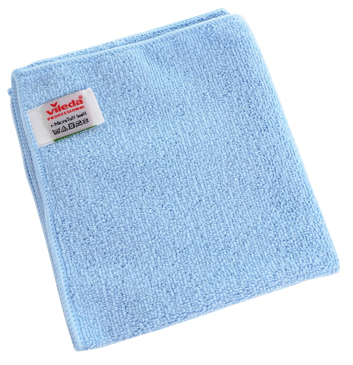 Ścierka Vileda r-Micro Tuff Swiftmikrofibra niebieska Ściereczka r-Micro Tuff Swift jest pierwszą ściereczką Vileda Professional wykonaną w 100% z materiałów pochodzących z recyklingu co sprawia, że ściereczka jest przyjazna środowisku. Mikrowłókna z łatwością usuwają tłuste ślady palców i uporczywe zabru...
