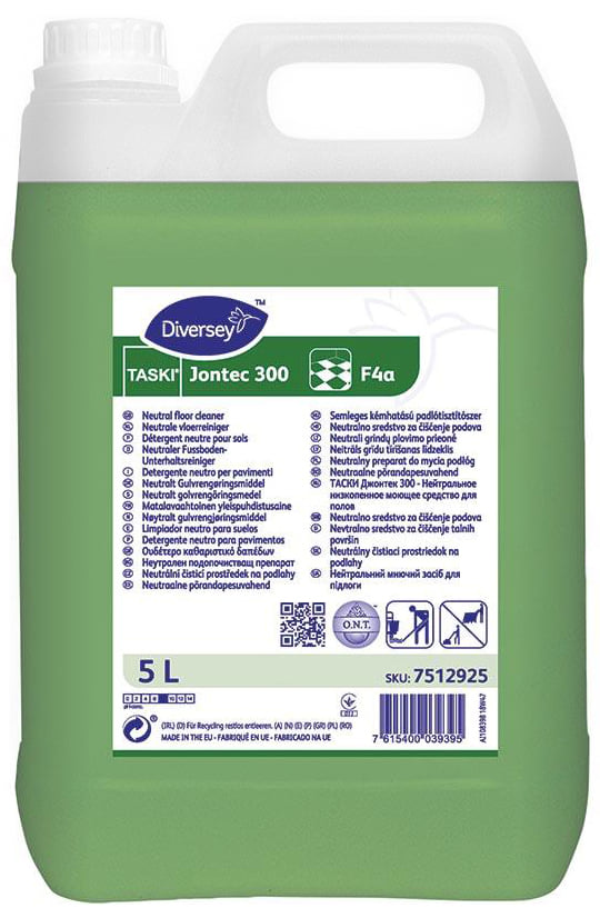 Płyn do mycia podłóg Taski Jontec 300 5L zielony koncentrat neutral floor cleaner