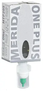 Jednorazowy wkład z pompką spieniającą, dającą niebywale delikatną pianę, do stosowania w dozowniku mydła w pianie. Bardzo wydajne - ok. 2000 porcji piany z jednego wkładu, masa wkładów 700 g. Całkowita szczelność wkładu zabezpiecza przed skażeniem zaw...