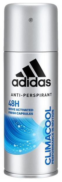 ADIDAS dezodorant antyperspirant 150ml 48H TEAM FORCE Adidas dezodorant antyperspirant Team Force 150ml w aerozolu, opakowanie srebrne z niebieskim akcentem.