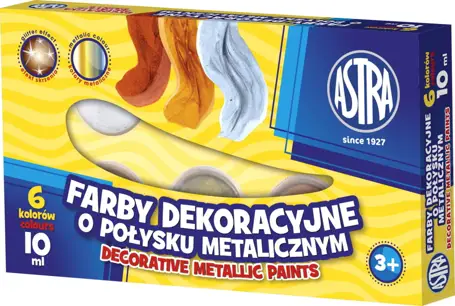 Farby Plakatowe 10ml 6 kol METALICASTRA