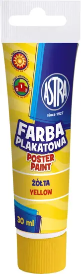 Farby Plakatowe 30ml TUBA MIX KOL 1sztASTRA