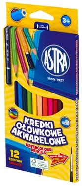 Kredki Ołówkowe 12 kol AKWARELEASTRA