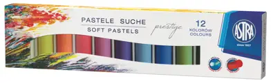Kredki Pastele Suche 12 kol PRESTIGEASTRA