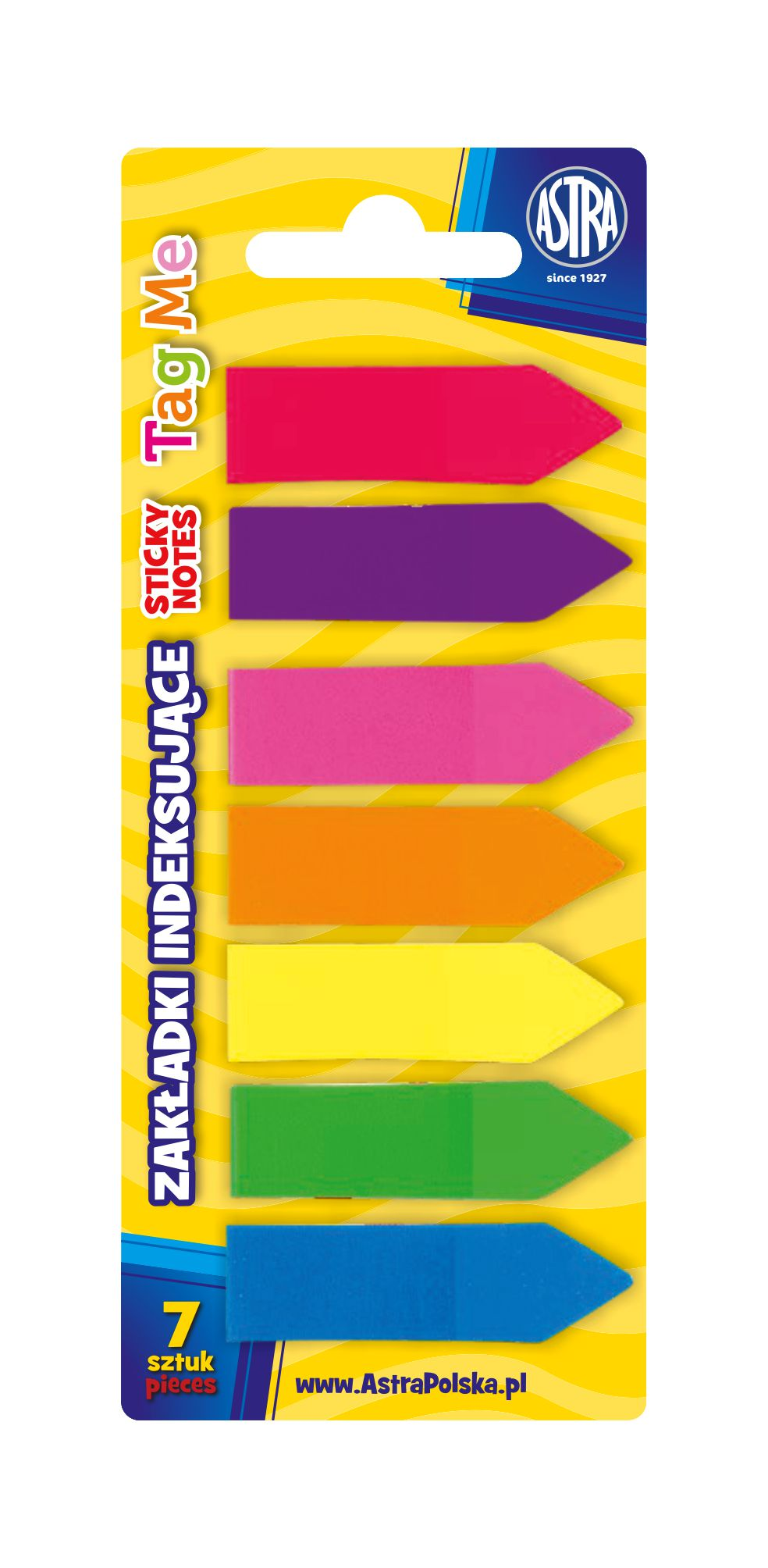 Zakładki samoprzylepne do znaczenia i oddzielania dokumentów do wielokrotnego użytku. Fluoresencyjne kolory, przezroczyste, nie pozostawiają śladów kleju. 7 kolorów x 25szt.