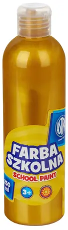 Farba plakatowa 250 ml-metaliczna złota ASTRA