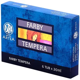 Farby Tempera 6x 20ml kol ASTRA
