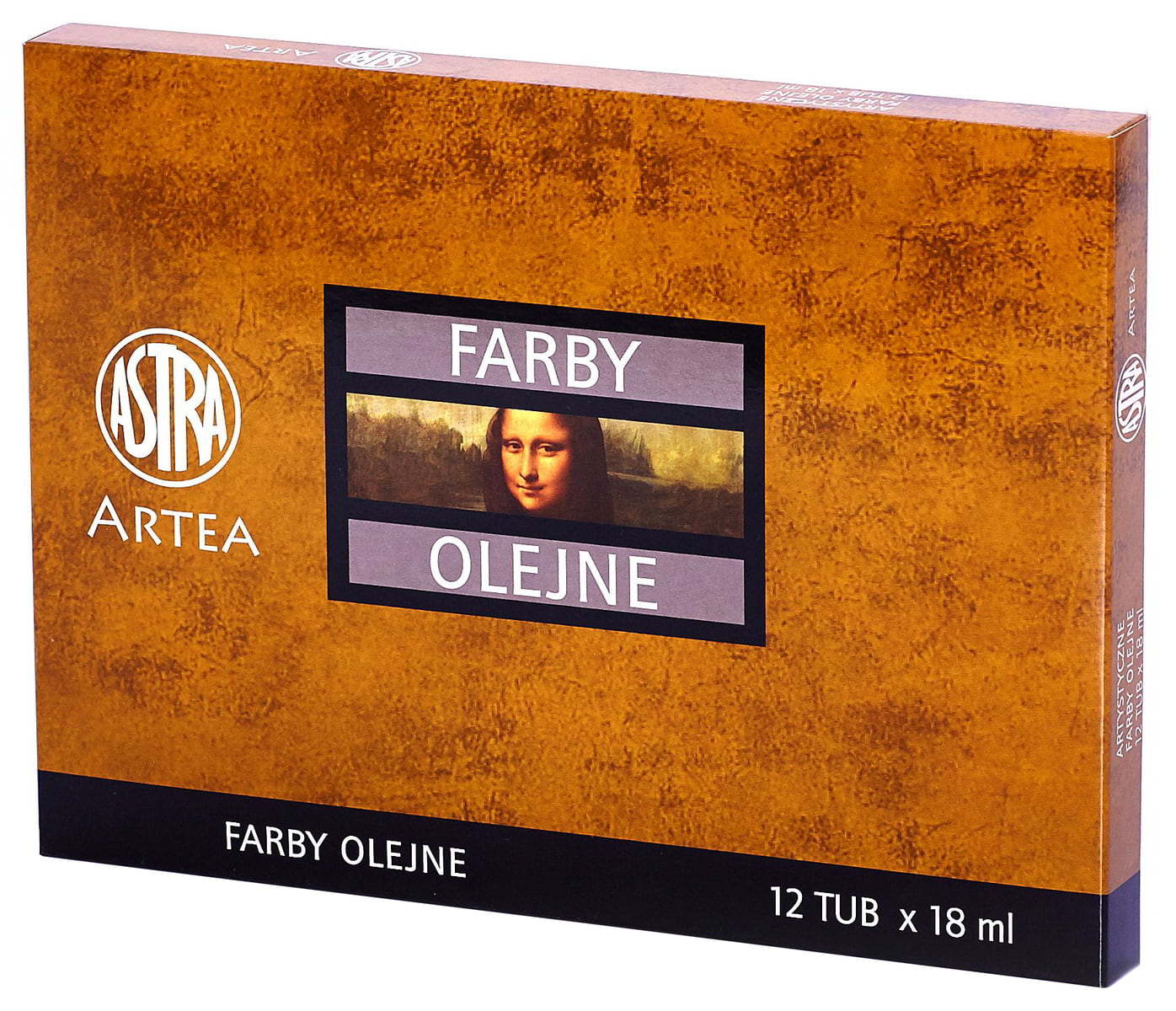 Farby olejne to profesjonalne farby artystyczne do malowania obrazów na różnych podłożach. Za sprawą wysokiej jakości pigmentów zapewniają głębokie krycie. Czas schnięcia wynosi od 2 do 30 dni w zależności od koloru. Opakowanie zawiera 12x18ml.