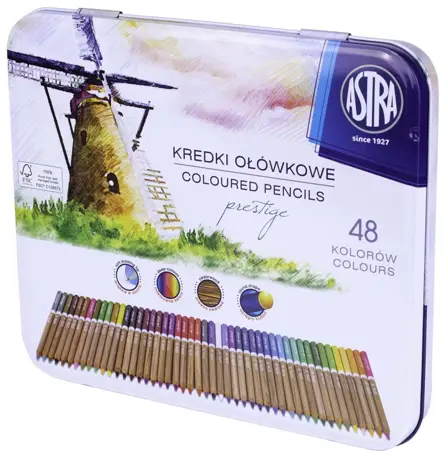 Kredki z drew.cedrow.Prestige 48 kolASTRA