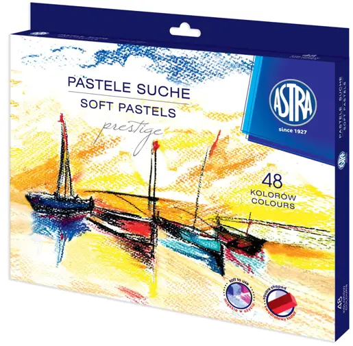 Pastele suche o kwadratowym przekroju są wykonane z wyoskiej jakości pigmentów zmieszanych z glinką kaolinową. Służą do rysowania cienkich linii, delikatnych śladów lub do malowania szeroką smugą. Można je rozcierać i nawarstwiać uzyskując delikatne pr...