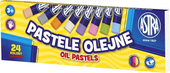 Kredki Pastele olejne 24 koloryASTRA