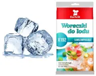 Woreczki do lodu wykonane z folii, umożliwiające łatwe samo zamykanie się woreczka po napełnieniu go wodą. 192 kulki.                                                                                                                                       ...