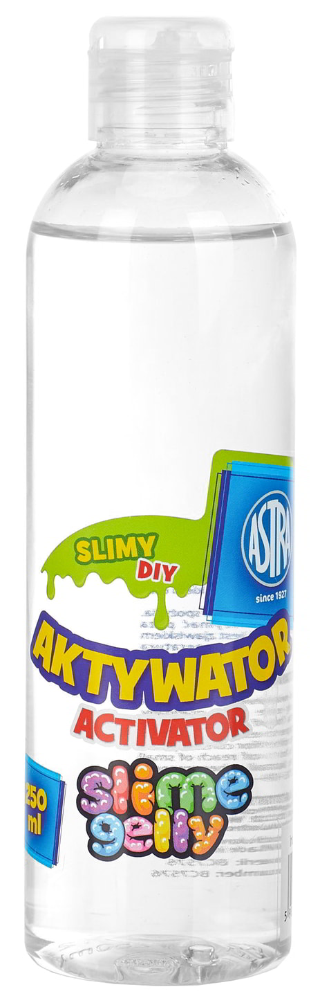 Aktywator do slime ASTRA 250 ml bezbarwny płyn w butelce z aplikatorem