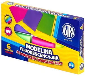 Modelina fluorescencyjna 6 kolorówASTRA