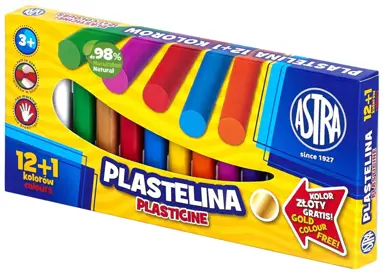 Plastelina 13 kol. - 12+1 kolorASTRA