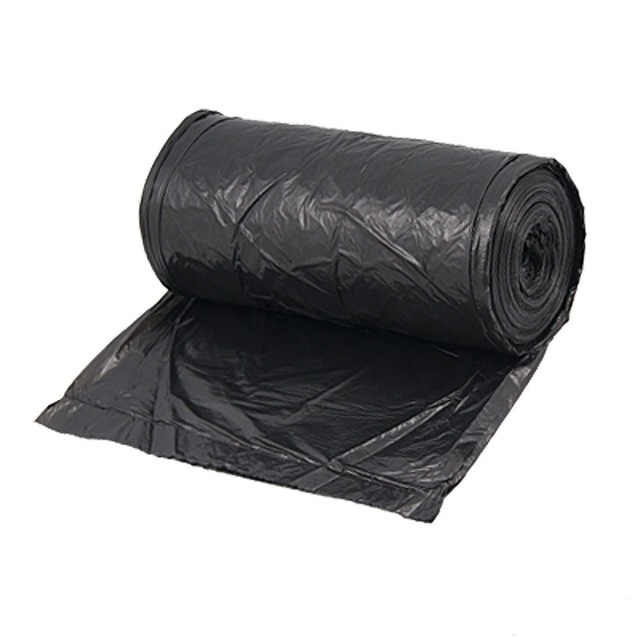 Worki na śmieci HD 35L czarne 50 sztuk na rolce z folii HDPE